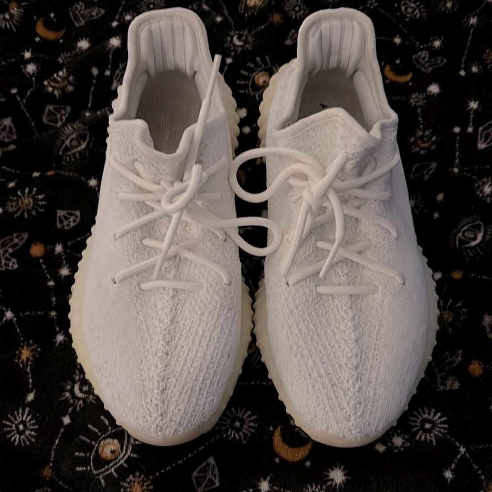 Yeezy boot, cream/white size8